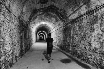 Old dark tunnel
