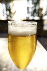 Glass with beer