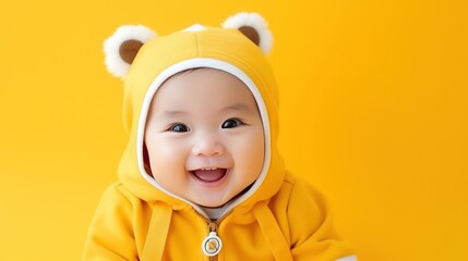 Happy asian baby