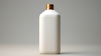 AI generated illustration of a shampoo bottle isolated on a clear background - obrazy, fototapety, plakaty
