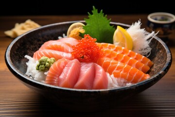 Sushi Bowl Delight: Freshly Served Japanese Cuisine