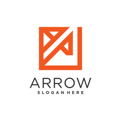 Arrow design element icon vector with creative modern concept