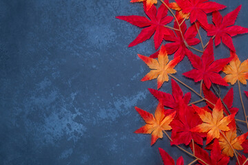 赤い紅葉の背景画像