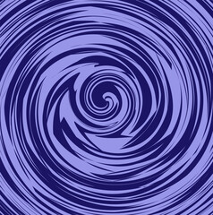 Vector abstract illustration in the form of a spiral on a blue background