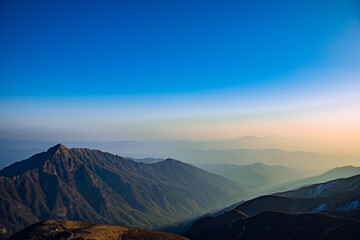 Wugong Mountain, Pingxiang City, Jiangxi Province - sea of clouds and mountain scenery at sunset