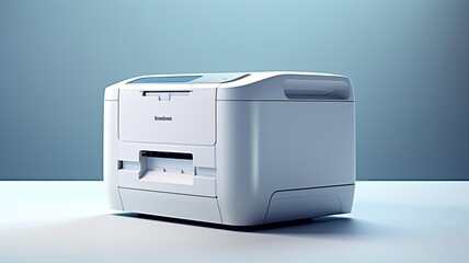 a label printer isolated on a pristine white background in ultra-high definition (UHD) resolution.