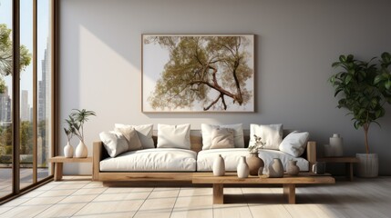 Fototapeta na wymiar Contemporary living room interior