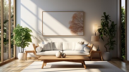 Contemporary living room interior