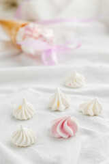 Fototapeta na wymiar Bizet for confectionery, sweet meringue
