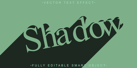 Green Shadow Vector Fully Editable Smart Object Text Effect
