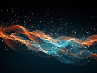 Obraz premium Abstract particle effect background