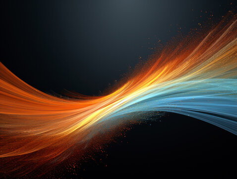 Abstract particle effect background