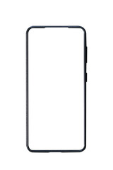 Smartphone Mockup Isolated Metallic (Transparent Screen/Transparent Background) / PNG / Phone Mockup / Cellphone Mockup