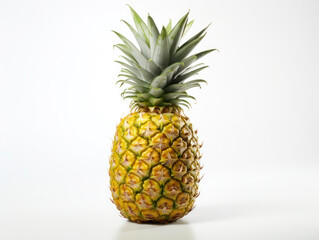 Fototapeta premium Pineapple Studio Shot Isolated on Clear Background, Food Photography, Generative AI