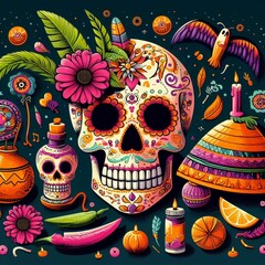 Day of the Dead. Generative AI