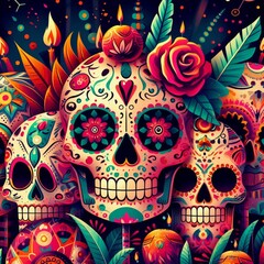 Day of the Dead. Generative AI