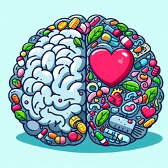 emotional and rational brain. IA Generativa