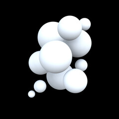 3d illustration render sphere abstract ball element