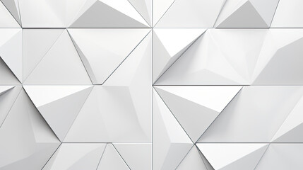 Obraz premium Abstract white triangle background