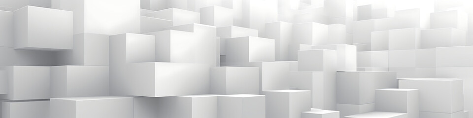grayscale, white on white, white visuals, white background, faded squares, digital vibe, cubes, cubism, linear, level, straight, perspective, all white background, depth, uniform, order, rendered