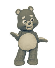 bear cartoon is in doubt