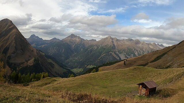 Blick von der Mutte-Alm über das Lechtal zu den Allgäuer Alpen, Tirol, Österreich, Kaisers