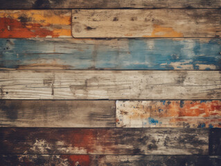 Dirty wood-paneled background