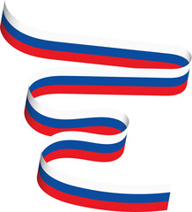 Slovakia Independence Day National Flag Wavy Ribbon