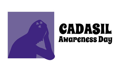 CADASIL Awareness Day, idea for the design of poster or banner on medical topic
