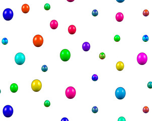 Bolinhas coloridas caindo.  Formato de arquivo png fundo transparente.	
