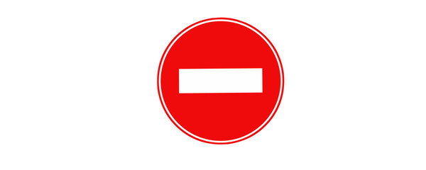 traffic signs no entry - obrazy, fototapety, plakaty