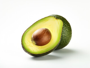 Avocado Studio Shot Isolated on Clear Background, Food Photography, Generative AI