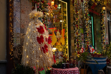 Decoration for New Year 2024. Chichilaki. Traditional folk Georgian. Concept of preparing for...