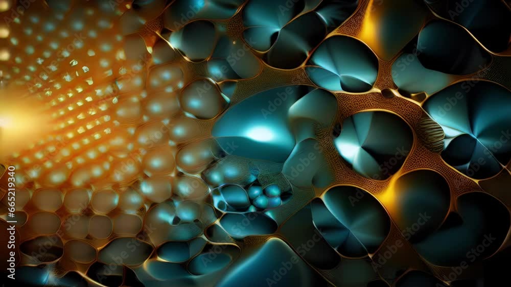 Wall mural immerse yourself in a mesmerizing ocean of fractal patterns, where the boundaries of the physical wo