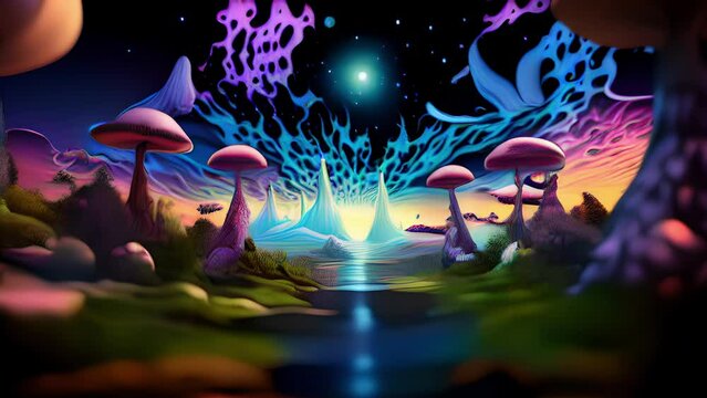 Embark on a visual odyssey through the depths of your mind as you explore the trippy landscapes of this psychedelic masterpiece. Surreal psychedelic