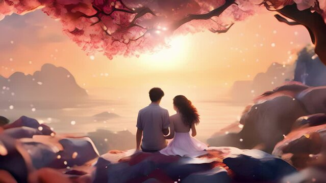 Uncover the ethereal essence of love and connection in this heartwarming video that will touch your soul. Surreal psychedelic