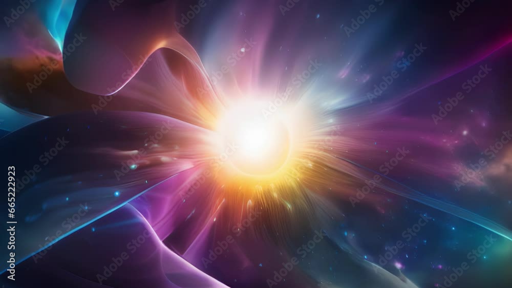 Wall mural immerse yourself in a universe of pulsating energy and vivid imagery, where the boundaries of what i