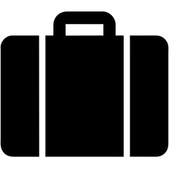 black suitcase icon