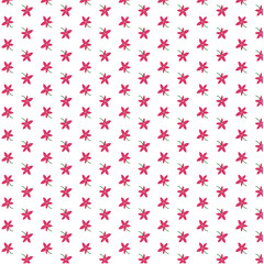 Christmas seamless pattern with flowers