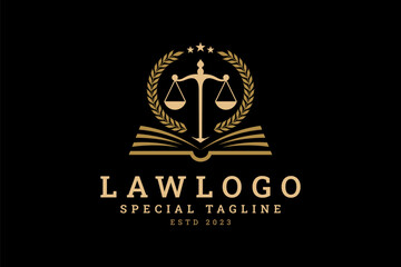 elegant law logo design