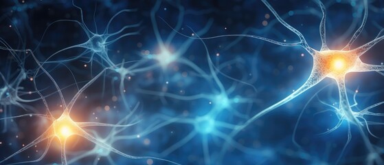 Brain neuron link information interaction background material