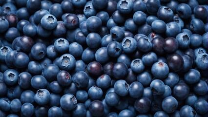 AI generated illustration of a stack of ripe blueberries