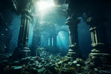  Legendary Atlantis. The sunken continent of an ancient highly developed civilization. Underwater historical discoveries © top images