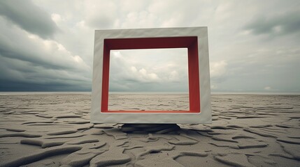 An avant-garde 3D frame that challenges perception and reality.