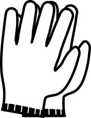 シンプルな軍手