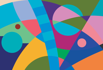 colorful abstract art for wall decoration