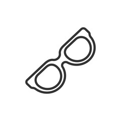 sunglasses line icon