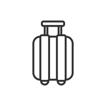 Travel bag line icon