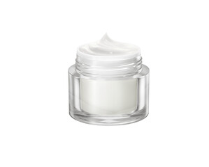 Cream jar packaging mockup PNG transparent