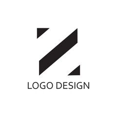 simple black letter z for logo design company